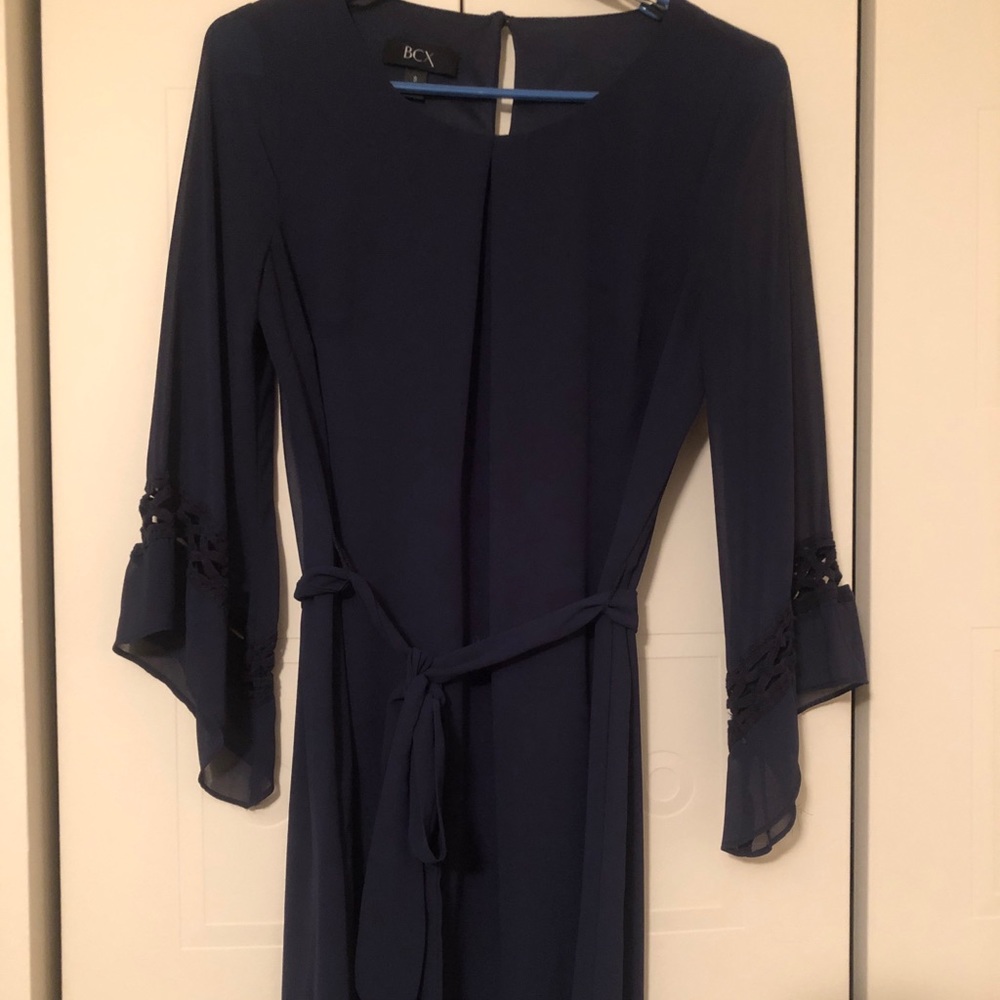 Navy blue long sleeve dress